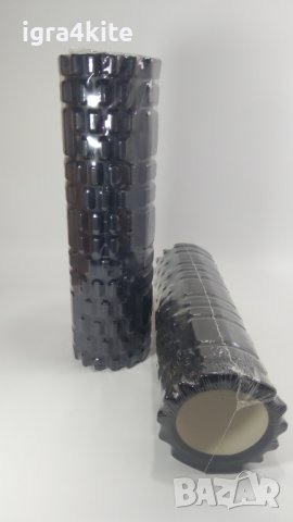 Големи класически фоумролер 45x14 ЧЕРЕН ЦВЯТ 2 МОДЕЛА Foam roller, снимка 4 - Йога - 40765055