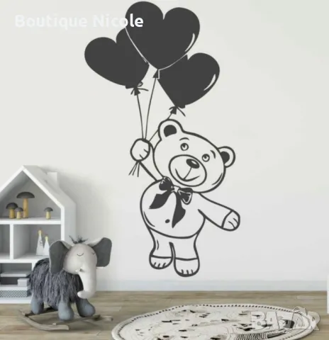 Стикер за стена "Мечето Теди"  