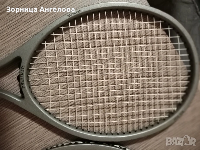 Ретро латвийски тенис ракети Valmera – комплект от 2 бр., снимка 4 - Тенис - 53212631