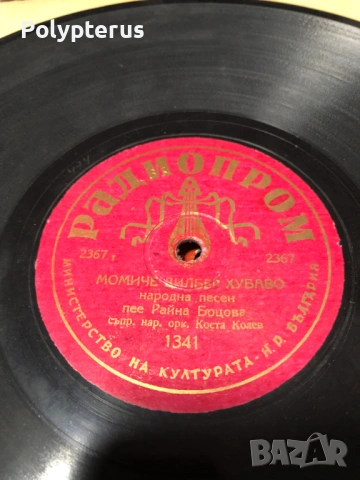 Стара българска шеллакова плоча, снимка 3 - Грамофонни плочи - 53533041