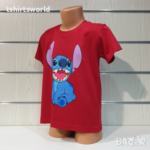 Нова детска тениска с дигитален печат Стич (Stitch), снимка 9 - Детски тениски и потници - 37494684