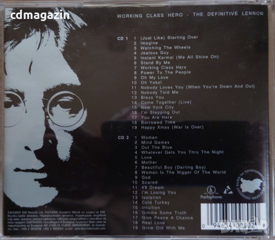Компакт дискове CD John Lennon – Working Class Hero - The Definitive Lennon, снимка 2 - CD дискове - 35251898
