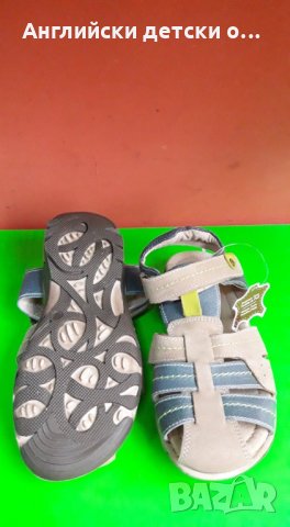 Английски детски сандали естествена кожа, снимка 4 - Детски сандали и чехли - 28561490