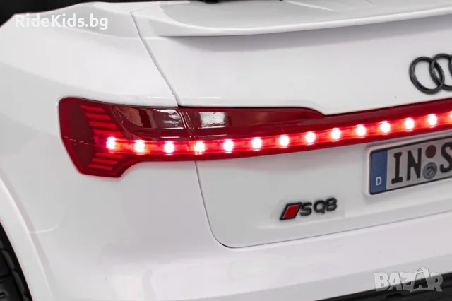 Audi SQ8 12V – Детски акумулаторен джип, Бял, EVA гуми, снимка 16 - Детски велосипеди, триколки и коли - 50418541