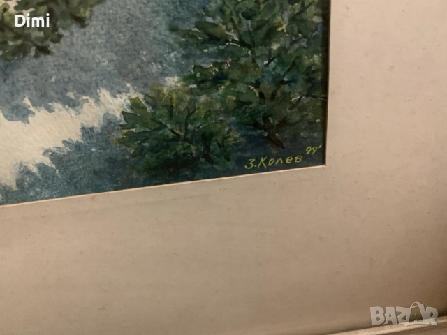 ЗДРАВКО КОЛЕВ акварел, снимка 6 - Картини - 52827052