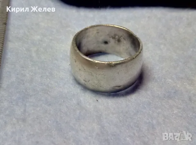 МАСИВНА СРЕБЪРНА ХАЛКА ПРЪСТЕН МАРКОВО СРЕБРО 925 СТИЛНА РЪЧНА АРТ ИЗРАБОТКА 48559, снимка 7 - Пръстени - 49866116