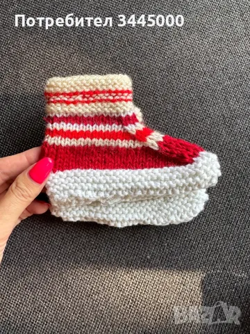 Детски плетени терлички, снимка 4 - Детски пантофи - 47841754
