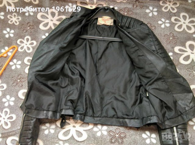 Дамско кожено яке , размер с, снимка 4 - Якета - 43029958