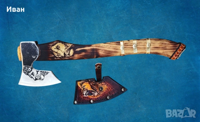 Брадва лъв ръчна изработка топор секира , снимка 2 - Градински инструменти - 52308489