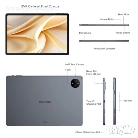 Ulefone Tab A11 Pro 16GB RAM 256GB ROM 11" Таблет, 8800 mAh БАТЕРИЯ, снимка 7 - Таблети - 50159134