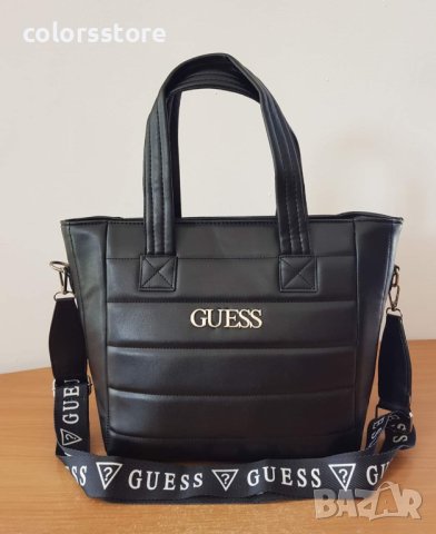 Голяма Черна чанта  Guess VS347, снимка 1 - Чанти - 40571053