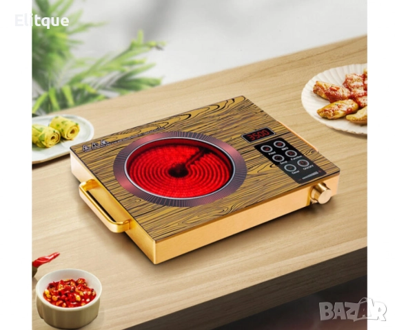 Електрическа настолна инфрачервена плочка "Silver Love" 2200W SC-102