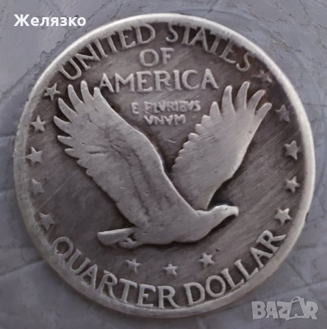 Сребърна монета ¼ долар 1929 г. Рядка, снимка 1