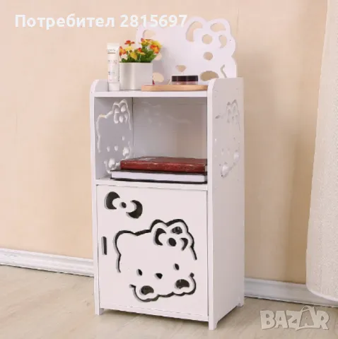 Детско нощно шкафче и етажерка 2 в 1 на Хелоу Кити, снимка 2 - Шкафове - 48387156