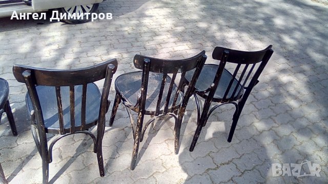 Пет дървени соц стола Виена, снимка 9 - Антикварни и старинни предмети - 36622306