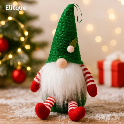 Коледна играчка джудже – Перфектна украса за елха и дом, снимка 2 - Декорация за дома - 52529914