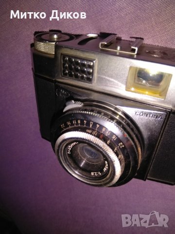 Zeiss Ikon Contina Pantar немски фотоапарат от 50-те години на миналият век работещ, снимка 6 - Фотоапарати - 39097589