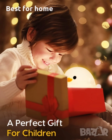 Нощна ,силиконова, димируема лампа Amaredom DoDo Duck,  лампа  пате, снимка 7 - Настолни лампи - 51942792