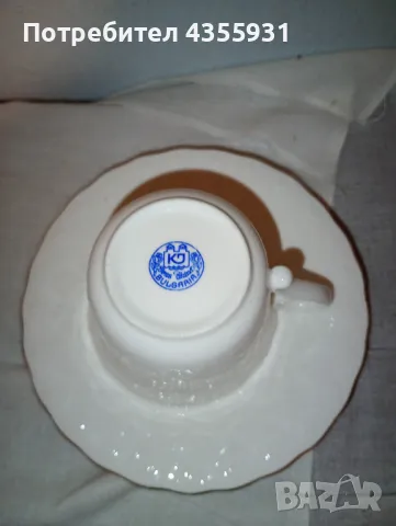 сет стар български костен порцелан Бонония Видин, снимка 4 - Антикварни и старинни предмети - 48802356