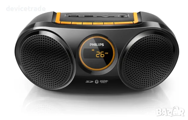 Микро аудио система Philips AT10, тунер FM, USB, Bluetooth, 3W, снимка 1 - Аудиосистеми - 48433284