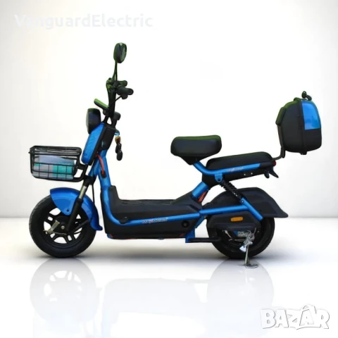 Електрическо колело-скутер SG Super Crown 750W - Синьо, снимка 3 - Мотоциклети и мототехника - 51271669