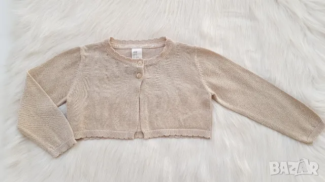 Болеро H&M в цвят злато 18-24 месеца, снимка 9 - Жилетки и елечета за бебе - 36235284