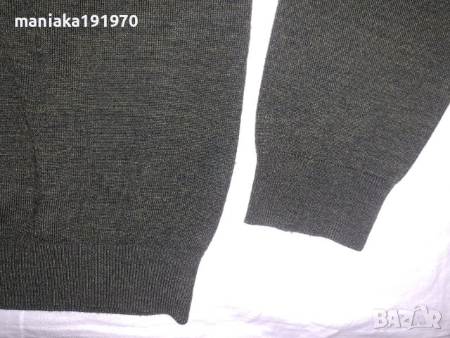 PROFUOMO (L) мъжки италиански пуловер мерино 100% Merino Wool, снимка 3 - Пуловери - 44035649