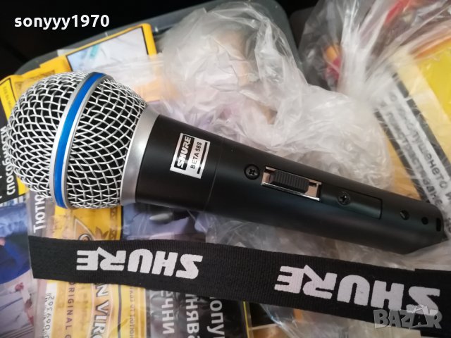 shure beta sm58s-profi microphone swiss 0104211707, снимка 1 - Микрофони - 32387591