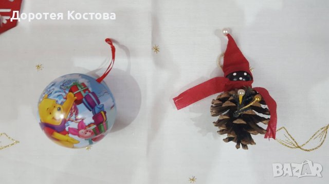 Красив лот за Коледа + покривка, снимка 7 - Декорация за дома - 37723549