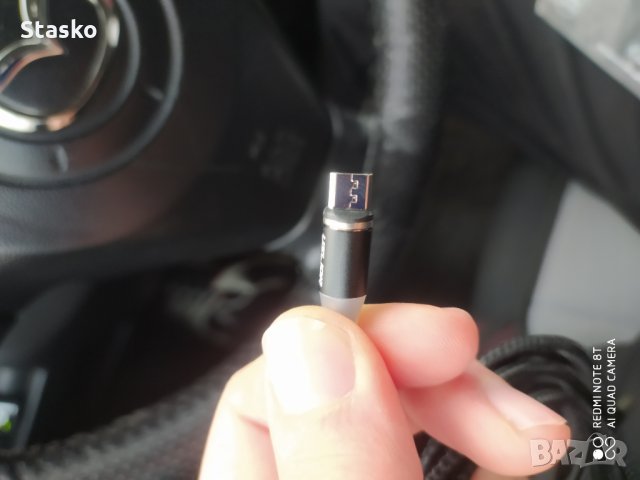 Кабел за зареждане гъвкав + магнитен накрайник , снимка 2 - USB кабели - 28020131