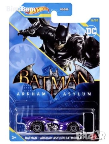 Оригинална количка Hot Wheels BATMAN - Arkham Asylum Batmobile / Батмобил / Батман