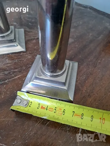 два свещника от неръждаема стомана   5/2, снимка 6 - Декорация за дома - 49082001