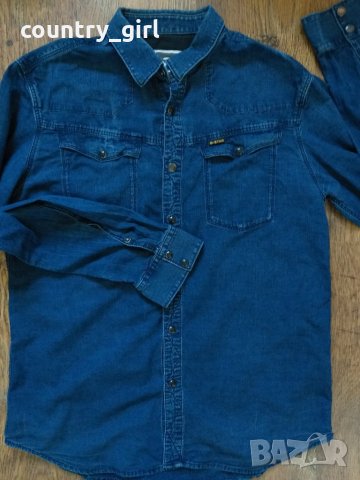 G-STAR RAW Tailor Long Sleeve Men's Shirt - страхотна мъжка риза, снимка 4 - Ризи - 27110937