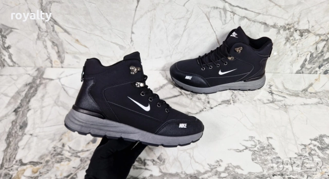 Nike Черни Мъжки Кубинки , снимка 3 - Мъжки боти - 52126316