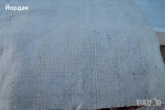 Ръчно тъкан ленен плат, снимка 6 - Антикварни и старинни предмети - 50363982