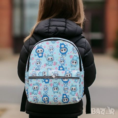 Детска раничка с весели герои – удобство и настроение за всяко дете labubu, снимка 12 - Раници - 51927104