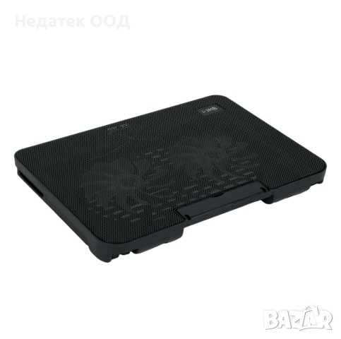 Охладителна поставка за лаптоп i-JMB, до 17", 36х26х3 см, черна, снимка 4 - Лаптоп аксесоари - 40729189