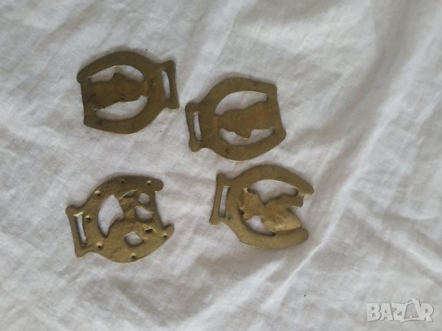 месингови апликации,обкови-комплект, снимка 4 - Антикварни и старинни предмети - 35005529
