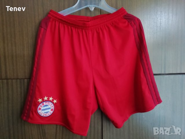 Bayern Munich 2015/2016 Adidas оригинален екип тениска фланелка и шорти къси гащи Байерн Мюнхен S, снимка 9 - Спортни дрехи, екипи - 43173050