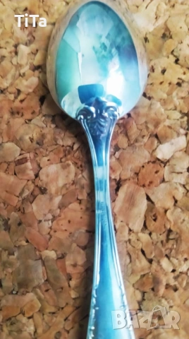 Италианска сребърна лъжичка 800, снимка 2 - Антикварни и старинни предмети - 52081482