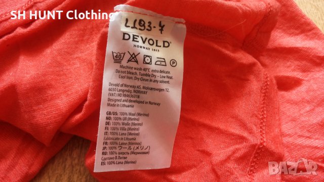 DEVOLD T-Shirt 100% Merino Wool размер L тениска 100% Мерино вълна - 395, снимка 15 - Тениски - 43010898