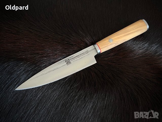 Комплект висококачествени кухненски ножове (три броя). , снимка 8 - Ножове - 43486639