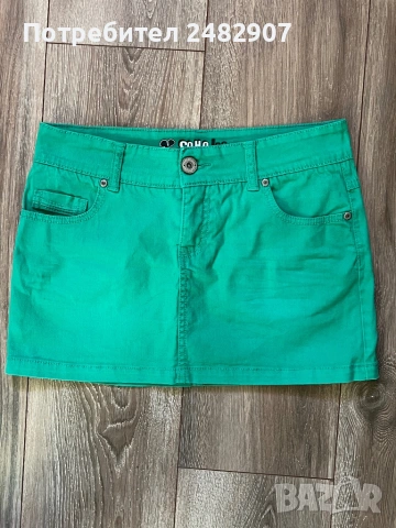 Дамска дънкова пола, снимка 3 - Поли - 53497843