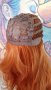 👑 💗Удивителна Бутикова Дълга Перука в Очарователен Оранжев Цвят Чуплив Стил с Бретон💋 КОД : 9132, снимка 7