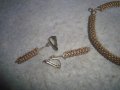 ПОСРЕБРЕНИ МЕДНИ КЛИПС ОБЕЦИ и ГРИВНА АР НУВО СТИЛ РЪЧНА МАЙСТОРСКА ИЗРАБОТКА 30150, снимка 7