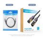  LAN Кабел SSTP Cat.7 Patch Cable - 3M Black 10Gbps - Vention  ICDBI, снимка 6