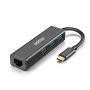USB-C to Ethernet Adapter, CHOETECH 3 x USB C Thunderbolt to RJ45 Gigabit Ethernet LAN , снимка 1 - Мрежови адаптери - 33687008