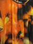 Ефектна прозрачна туника черно и червено-оранжево с крилца , снимка 4