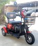 Електрическа триколка М19 с три седалки за възрастни червен цвят, снимка 2
