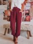 Дамски ежедневни панталони с шнурове с джоб, 5цвята, снимка 15